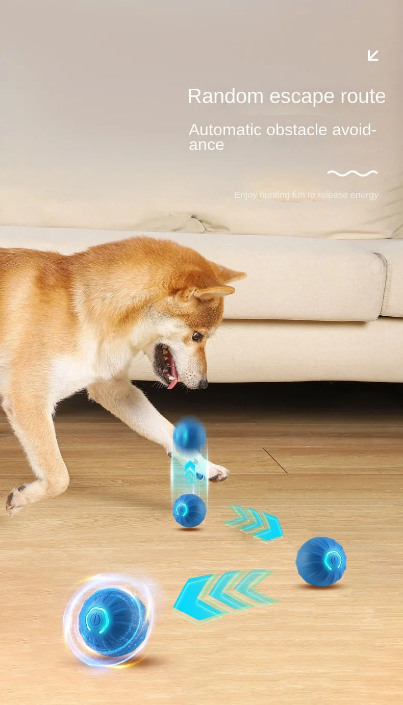 Smart Interactive Dog Ball – Self-Moving, Auto-Rolling Fun!