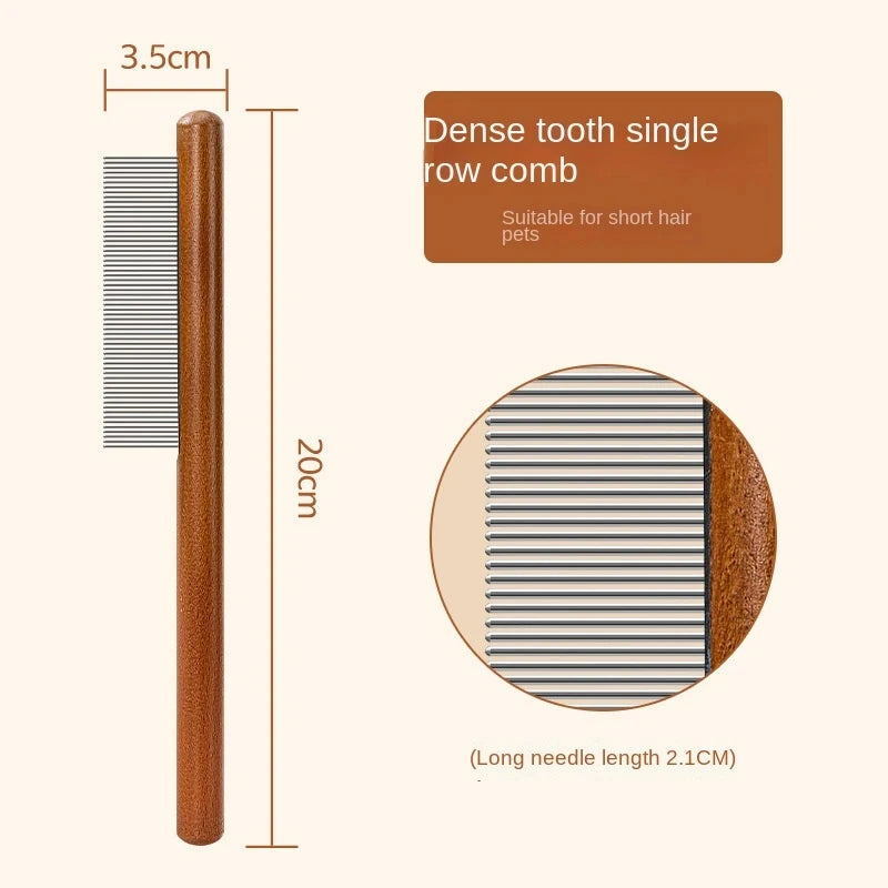 Premium Stainless Steel Cat Comb – Gentle Detangling & Shed Control