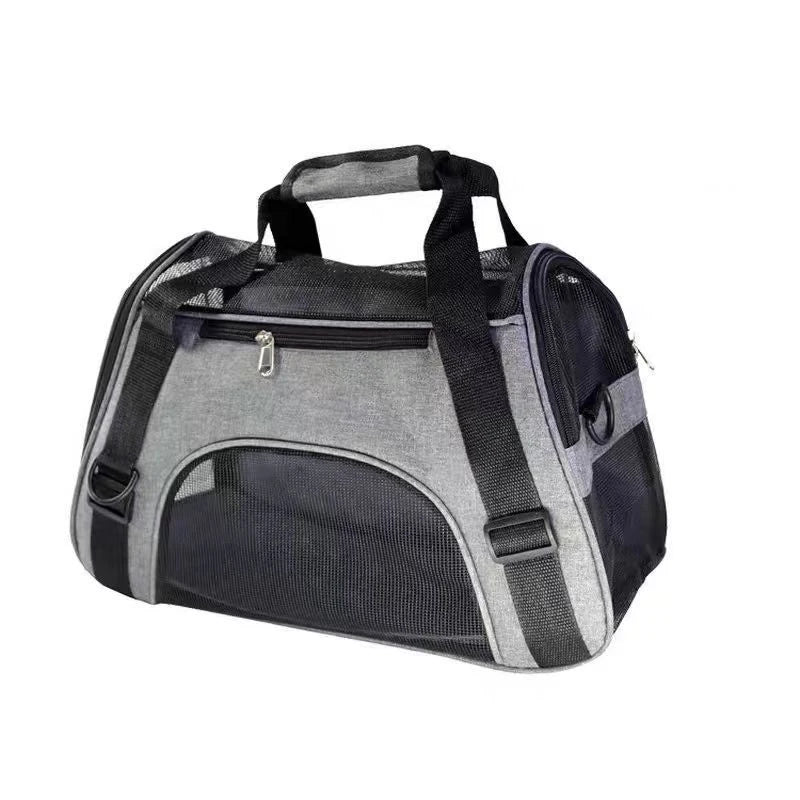 Portable Mesh Pet Carrier Bag - Breathable, Lightweight & Secure Travel Solution