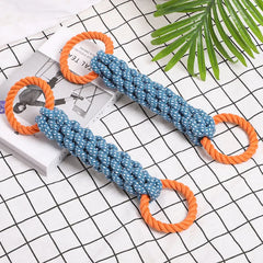Double-Ring Dental Rope Toy – The Ultimate Teeth-Cleaning Chew!
