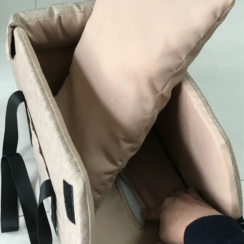 Portable Dog Car Seat Bed – Safe & Cozy Travel for Small Pets