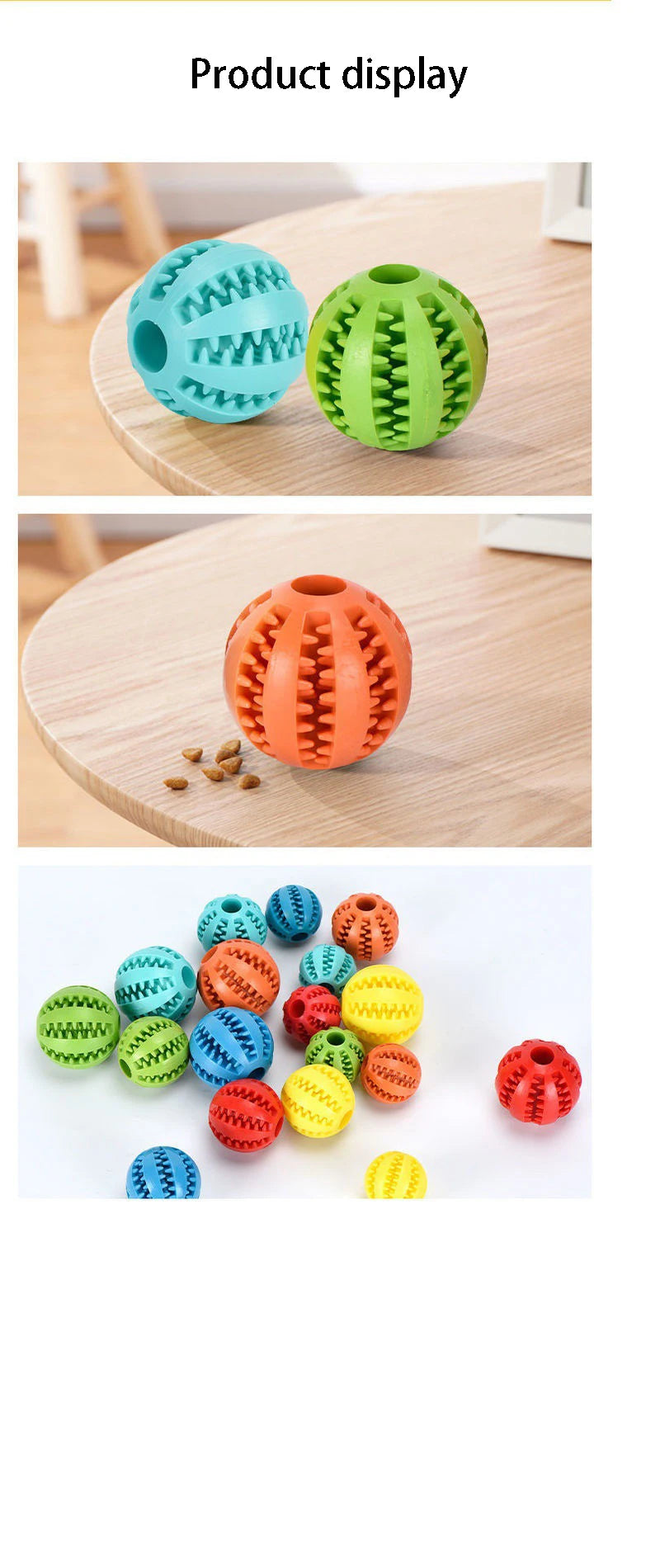 Natural Rubber Chew Ball – The Ultimate Dental Toy for Dogs
