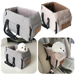 Portable Dog Car Seat Bed – Safe & Cozy Travel for Small Pets