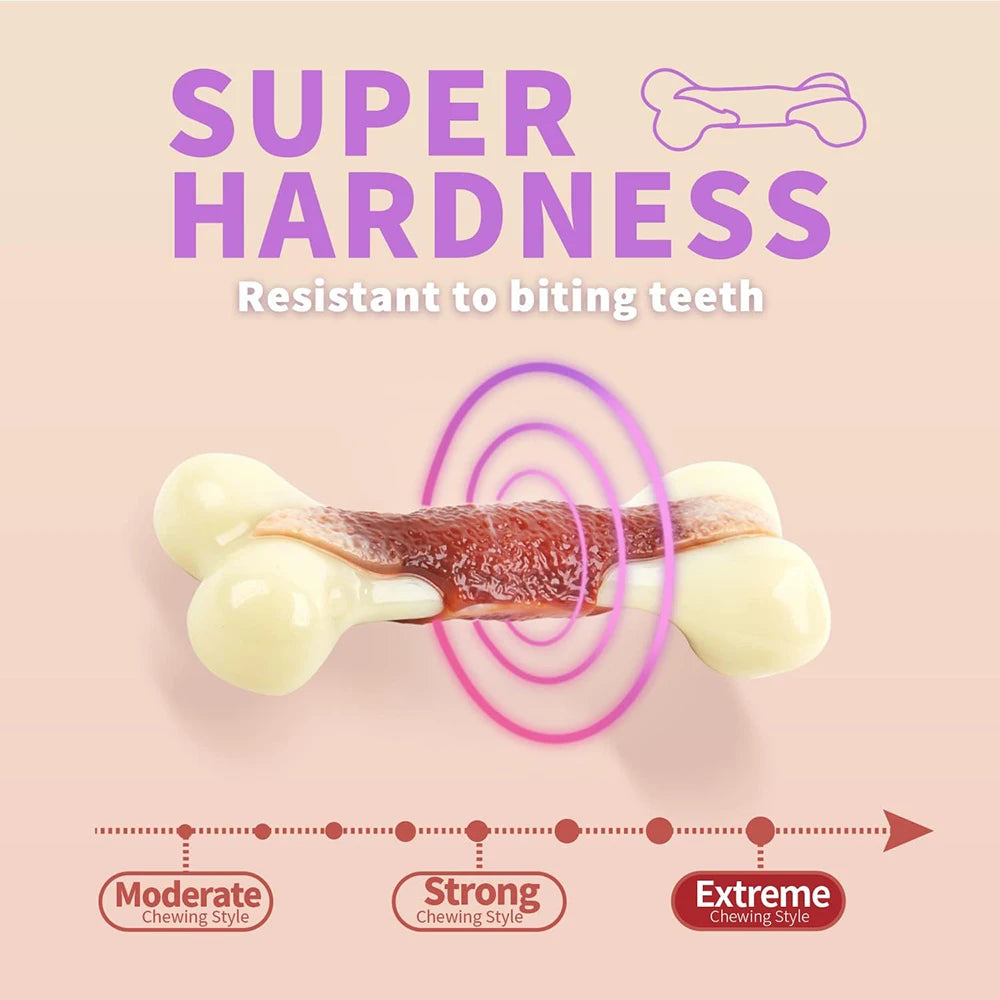 The Last Chew Toy You'll Ever Need – Indestructible Beef Bone for Power Chewers