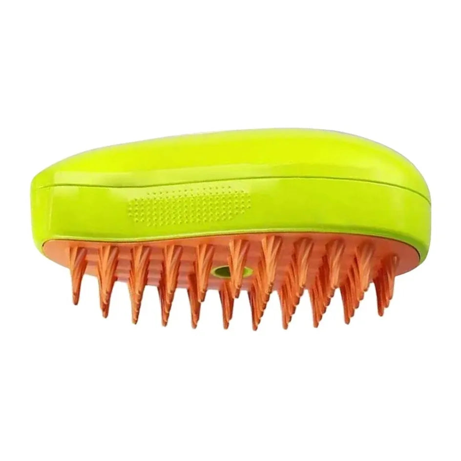 Electric Pet Grooming Brush for Dogs & Cats – USB Rechargeable 3-in-1 Shedding Tool with Steam Spray, Massage & Anti-Flying Hair Technology