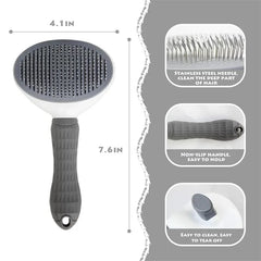 Self-Cleaning Pet Hair Removal Comb – The Shedding Solution You’ve Been Waiting For!