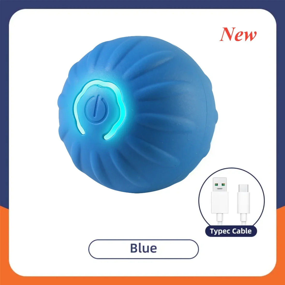 Smart Interactive Dog Ball – Self-Moving, Auto-Rolling Fun!