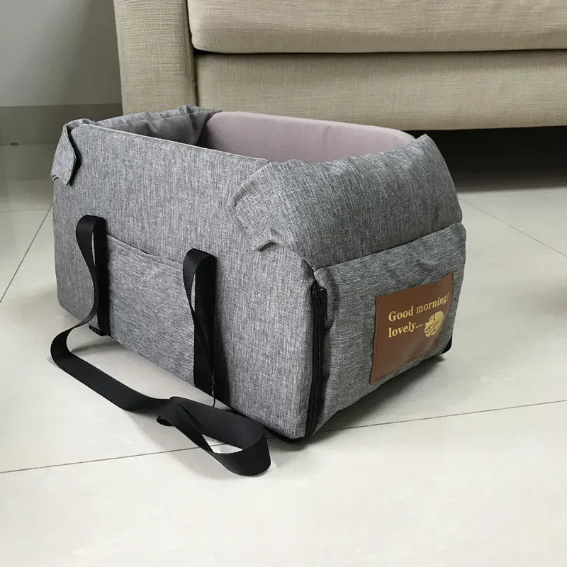 Portable Dog Car Seat Bed – Safe & Cozy Travel for Small Pets