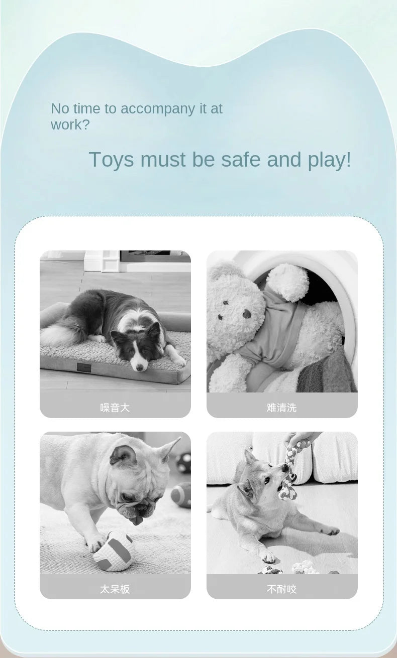Smart Interactive Dog Ball – Self-Moving, Auto-Rolling Fun!