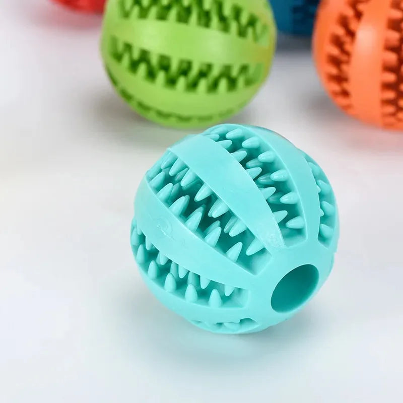 Natural Rubber Chew Ball – The Ultimate Dental Toy for Dogs