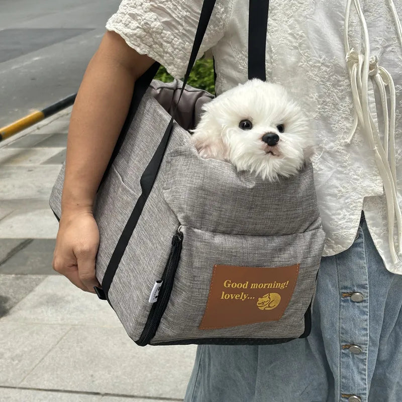 Portable Dog Car Seat Bed – Safe & Cozy Travel for Small Pets