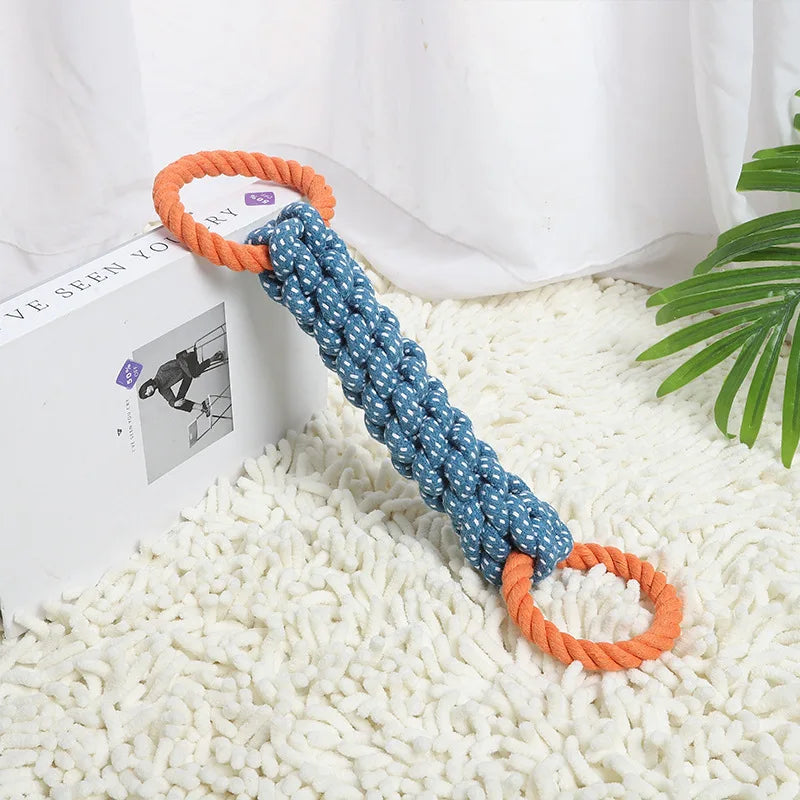 Double-Ring Dental Rope Toy – The Ultimate Teeth-Cleaning Chew!