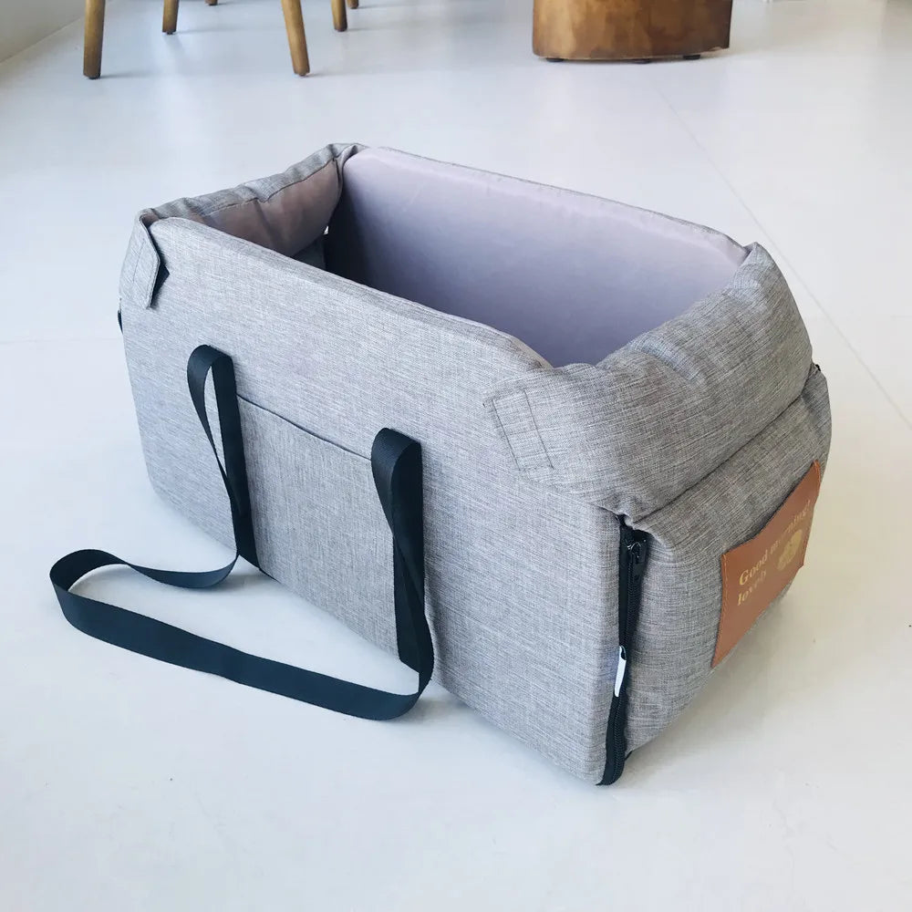 Portable Dog Car Seat Bed – Safe & Cozy Travel for Small Pets