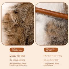 Premium Stainless Steel Cat Comb – Gentle Detangling & Shed Control