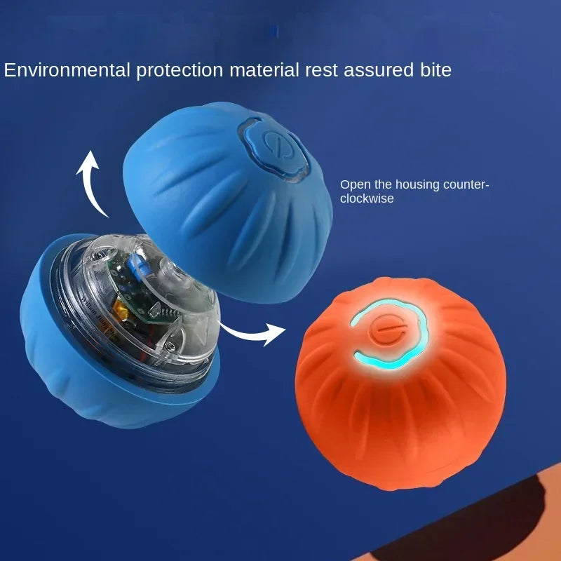 Smart Interactive Dog Ball – Self-Moving, Auto-Rolling Fun!