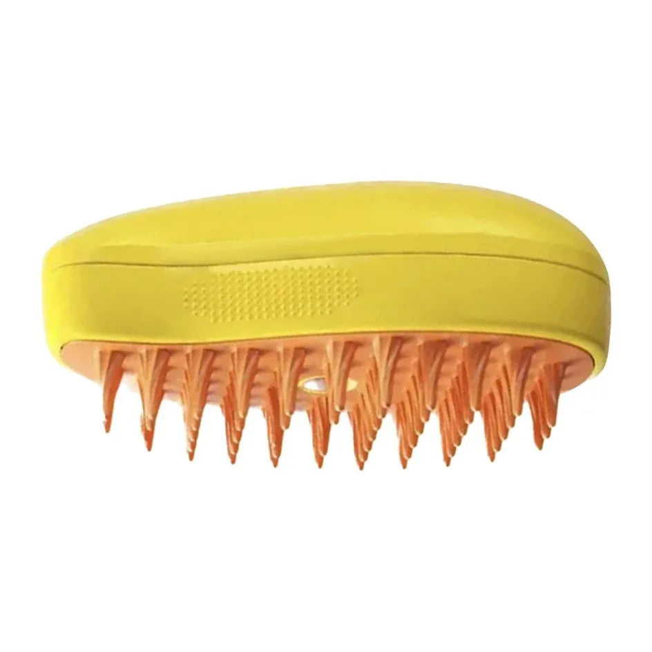 Electric Pet Grooming Brush for Dogs & Cats – USB Rechargeable 3-in-1 Shedding Tool with Steam Spray, Massage & Anti-Flying Hair Technology