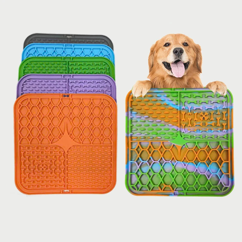 Silicone Lick Mat for Dogs – Fun & Engaging Mealtime Solution