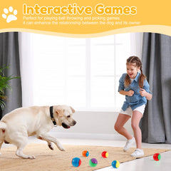6-Pack Squeaky TPR Balls – Indestructible Fun for Dogs!