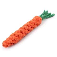 Carrot Rope Chew Toy – Dental Fun for Small Dogs!