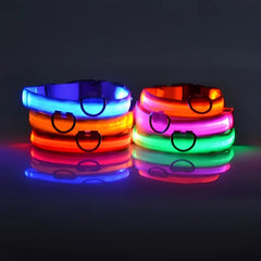 LED Nylon Dog Collar - Keep Your Pup Safe & Seen at Night