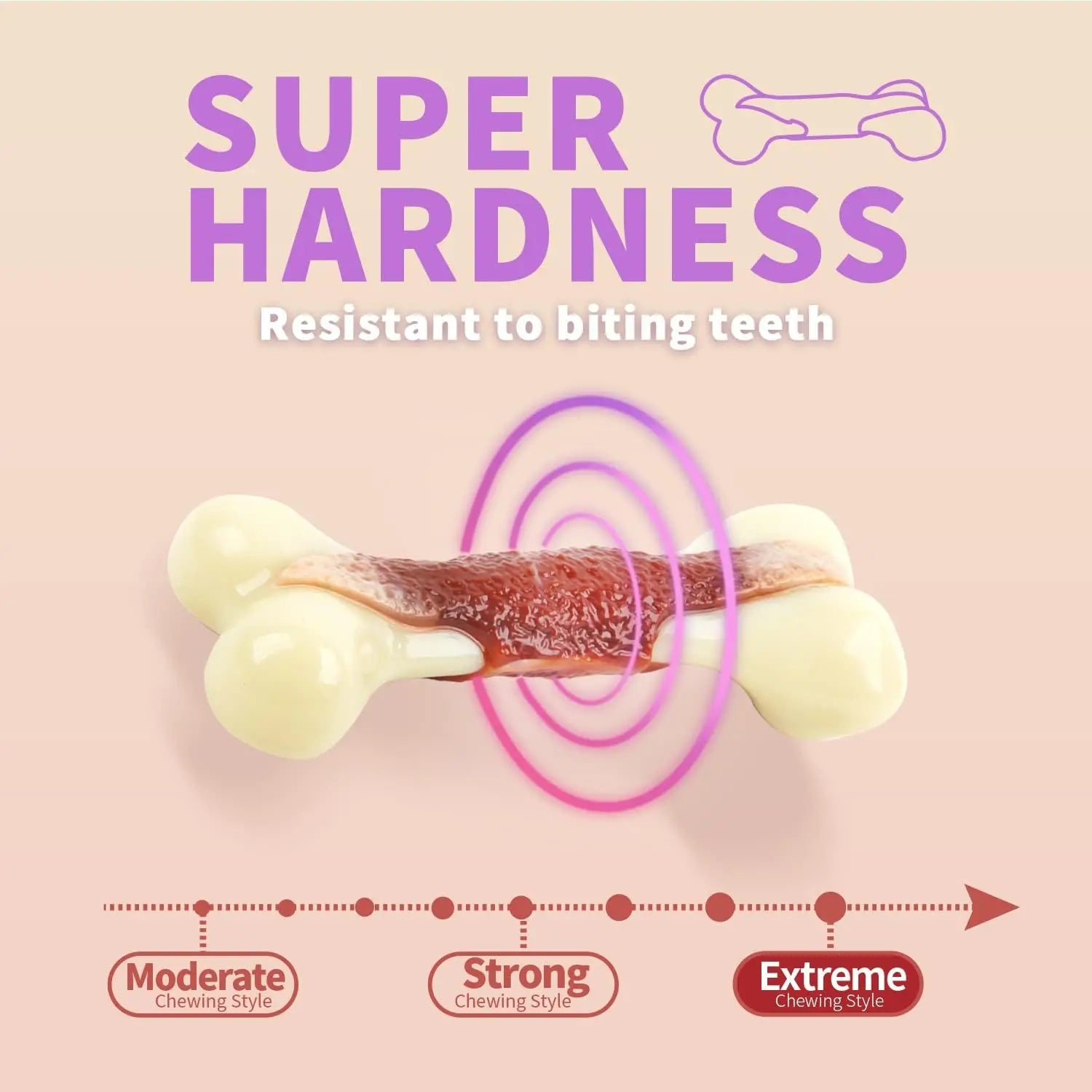 The Last Chew Toy You'll Ever Need – Indestructible Beef Bone for Power Chewers