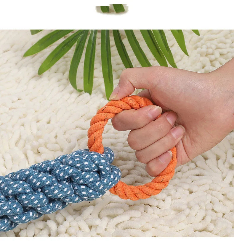 Double-Ring Dental Rope Toy – The Ultimate Teeth-Cleaning Chew!