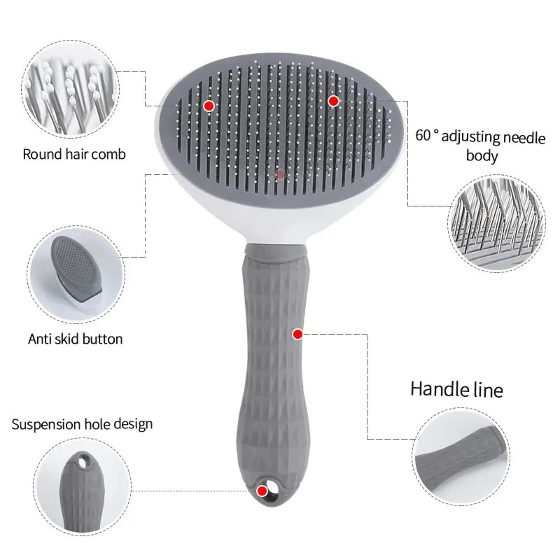 Self-Cleaning Pet Hair Removal Comb – The Shedding Solution You’ve Been Waiting For!