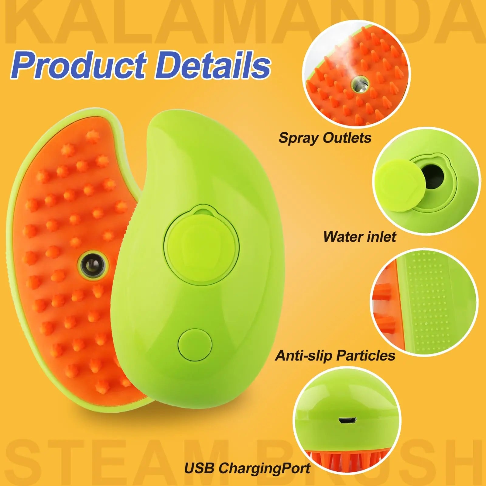 3-in-1 Steamy Grooming Brush – Spa-Quality Care at Home