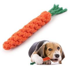 Carrot Rope Chew Toy – Dental Fun for Small Dogs!