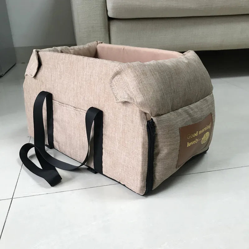Portable Dog Car Seat Bed – Safe & Cozy Travel for Small Pets