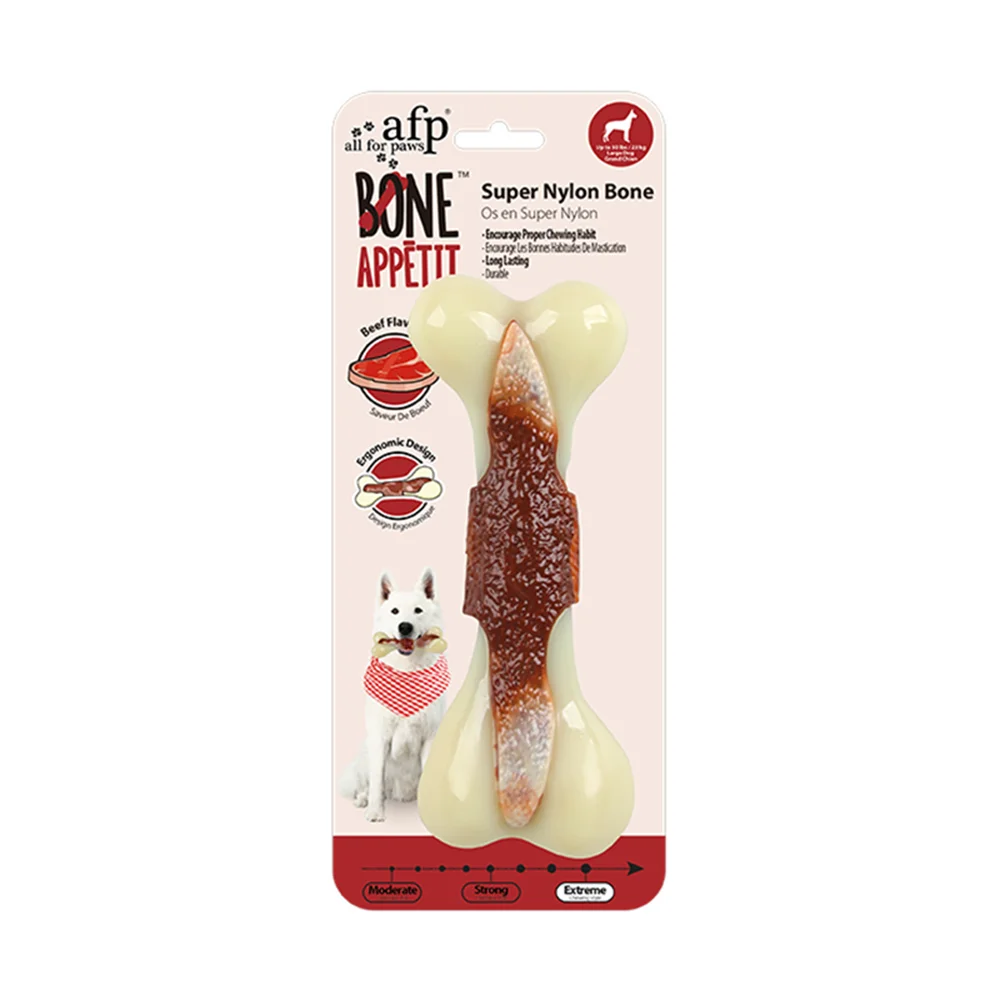 The Last Chew Toy You'll Ever Need – Indestructible Beef Bone for Power Chewers