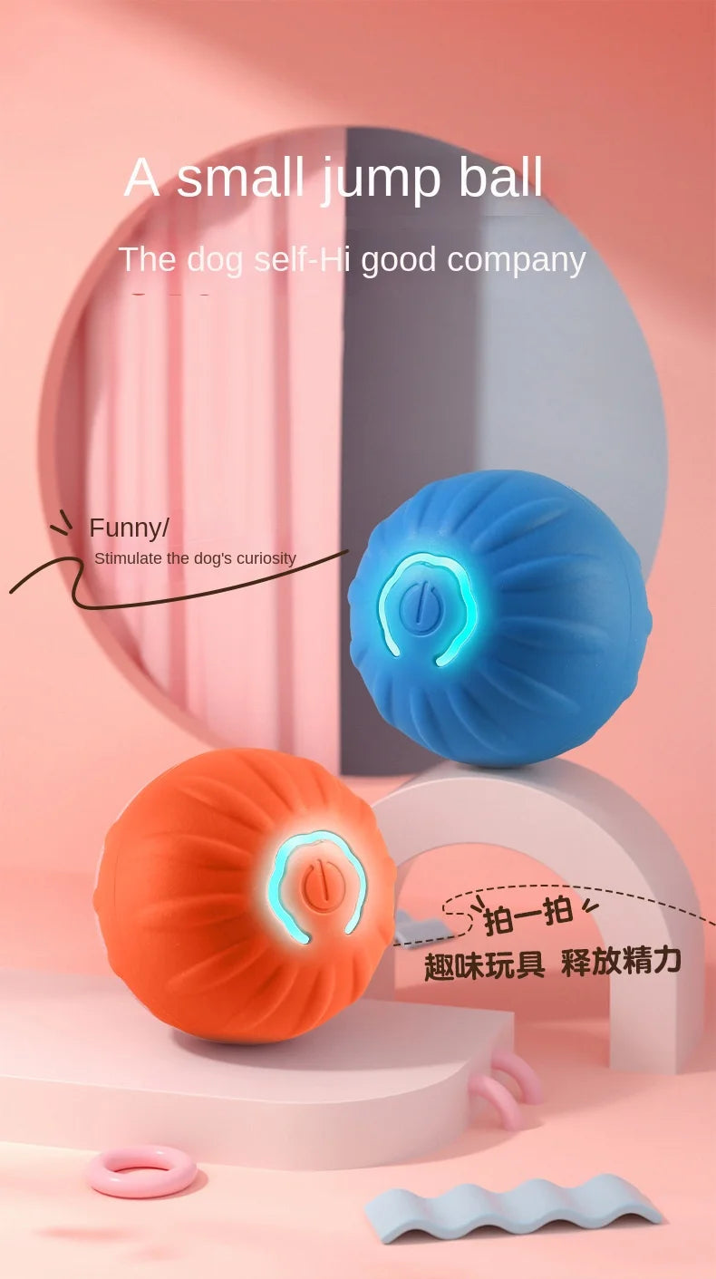 Smart Interactive Dog Ball – Self-Moving, Auto-Rolling Fun!
