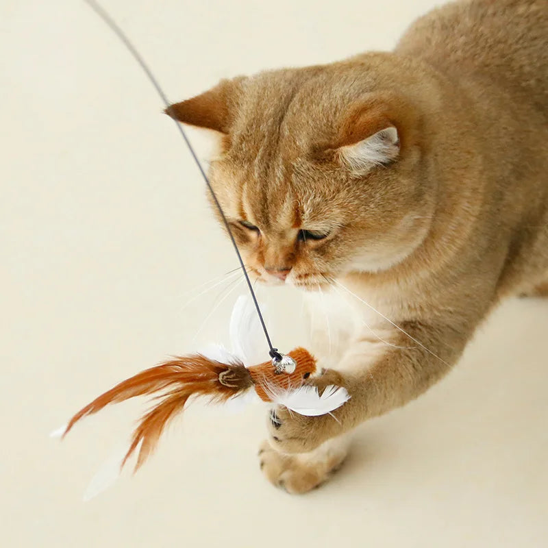 Hands-Free Cat Wand Toy – Playtime Made Easy!
