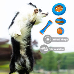 Ultra-Durable Rubber Chew Toy – Bite-Proof & Squeaky Fun!